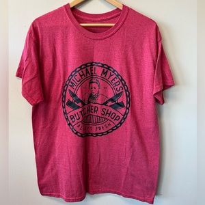 Michael Myers red t-shirt
